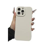 Nekiyo Tech Case Compatible con iPhone 14 Pro MAX, Funda de Teléfono Suave de Silicona con Protector de Lente de Cámara, Bumper Protector Antigolpes - White