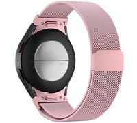 Nekiyo Tech Correa magnética premium de acero inoxidable Compatible with Samsung Galaxy Watch FE 7 6 5 4 Band 40 44mm/6 Classic 43 47mm/4 Classic 42 46mm/5 Pro 45mm Band, Correa metálica no-gap, Rosa