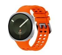 Nekiyo Tech Sport Silicone Band for Samsung Galaxy Watch 9/8 46/44/40mm | No-gap seamless design, Soft silicone, Air-hole ventilation, Premium metal buckle, For Galaxy 9/8 44/40mm & 8 Classic 46mm