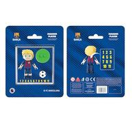 Neko Brands Licencia Oficial FC Barcelona Figura con 13 Puntos de articulación de Jugador de 4 cm con Pelo Corto Rubio. Incluye Pegatinas. Regalo para Niños y Niñas de 7 años o más.