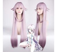 Neko Cosplay peluca K Anime K-project disfraz jugar pelucas rosa largo púrpura recto sintético pelucas de pelo NEKO Ameno Miyabi fiesta peluca