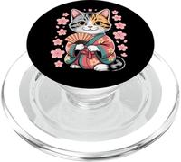 Neko Japonés Kanji Cat Lover Retro Anime Japón Recuerdo PopSockets PopGrip para MagSafe