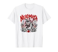 Nekomata Demon Cat Japanese Yokai Spirit Horror Camiseta