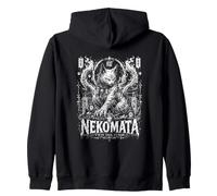 Nekomata Yokai - Gato Demonio Oculto de Doble Cola Sudadera con Capucha