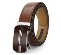 Nelbons Cinturón Hombre, Ajustable de Trinquete Cinturón Hebilla Automática Ancho-3,5cm