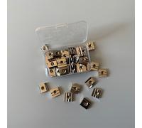 NELI Juego de 50 tuercas de ranura 8, rosca M6, ranura en T, 30 x 30, tuerca deslizante, tuerca de martillo