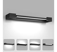 Neliwo Lampada da Specchio Bagno Led 61cm Girevole di 180°, 24 W Luce Specchio Bagno, 2400 Lumen, Impermeabile IP44, Bianco Freddo 5000K, Adatto per Lampada per Bagno, Armadio,Parete