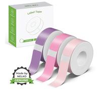 NELKO Cinta original P21 para etiquetadora, papel de impresión de etiquetas adaptado, 14 x 40 mm, reemplazo de cinta de etiquetado de oficina laminada estándar, multiusos de P21, 180 cintas/rollo, 3