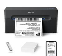 Nelko Impresora térmica de Etiquetas de envío Bluetooth, Impresora inalámbrica de Etiquetas de envío de 4 x 6 Pulgadas para pequeñas Empresas, Compatible con Android, iPhone y Windows