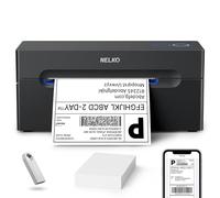 Nelko Impresora térmica de Etiquetas de envío Bluetooth, Impresora inalámbrica de Etiquetas de envío de 4 x 6 Pulgadas para pequeñas Empresas, Compatible con Android, iPhone y Windows