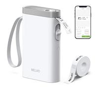 Nelko Etiquetadora, Bluetooth P21 Impresora de Etiquetas Portátil, Impresora de Etiquetado Autoadhesiva, Impresora de Etiquetadora Inalámbrica, Mini Impresora de Etiquetas
