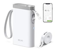 Nelko Etiquetadora, Bluetooth P21 Impresora de Etiquetas Portátil, Impresora de Etiquetado Autoadhesiva, Impresora de Etiquetadora Inalámbrica, Mini Impresora de Etiquetas
