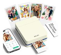 Nelko PP01 - Impresora fotográfica instantánea para smartphone, mini impresora móvil inalámbrica a color, fotos adhesivas, compatible con Bluetooth con dispositivos iOS y Android, aplicación de