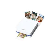 Nelko PP01 Portable Mini Photo Printer - Wireless Inkjet Printer with Self-Adhesive Paper, 4800x1200 dpi, DIY Editing App, Compact for Travel Gift Scrapbooking +10 Sheets of White Photo Paper
