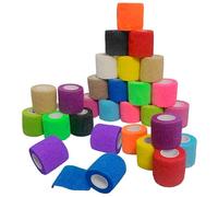 NELLHOMY 30 Rollos Vendas Autoadhesivas Elástica, 5cm ×4,5m Banda Venda Cohesiva para Primeros Auxilios,Vendaje Autoadhesivo para Dedos, Muñecas, Tobillo, Perros, Mascotas