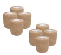 NELLHOMY 8 Rollos Vendas Autoadhesivas Elástica, 5cm ×4,5m Banda Venda Cohesiva para Primeros Auxilios,Vendaje Autoadhesivo para Dedos, Muñecas, Tobillo, Perros, Mascotas