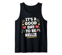 Nellie Personalized Retro Girls Custom Nellie Name Camiseta sin Mangas