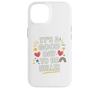 Nellie Personalized Retro Girls Custom Nellie Name Carcasa para iPhone 14