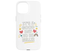 Nellie Personalized Retro Girls Custom Nellie Name Carcasa para iPhone 15