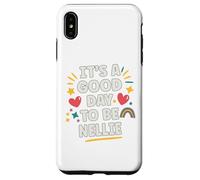 Nellie Personalized Retro Girls Custom Nellie Name Carcasa para iPhone XS MAX