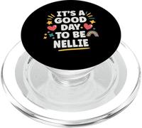 Nellie Personalized Retro Girls Custom Nellie Name PopSockets PopGrip para MagSafe