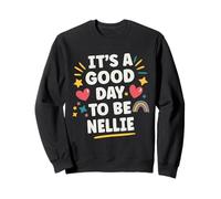 Nellie Personalized Retro Girls Custom Nellie Name Sudadera