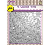 Nellie's Choice Carpeta de Embossing 3D - Flores 15,2 x 15,2 cm - Materiales para Relieve en Tarjetas, Scrapbooking, DIY y Manualidades
