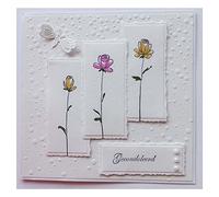 Nellie's Choice Carpeta de Embossing 3D-Nieve 15 x 15 cm-Materiales para Relieve en Tarjetas, Scrapbooking, DIY y Manualidades, Múltiples Colores, 150x150mm