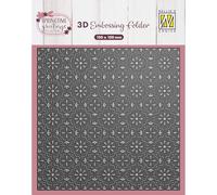 Nellie's Choice Carpetas de Embossing 3D Azulejo de Pascua 15 x 15 cm-Materiales Ideales Álbumes de Recortes, Manualidades, Tarjetería y Proyectos Artísticos, Gris, Talla única