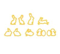 Nellie's Choice Conejos-9 Troqueles-2,6 x 3,2 cm-para Hacer Tarjetas, Navidad, Scrapbooking, Manualidades, DIY, Papel, Amarillo, 26x32mm