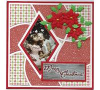 Nellie's Choice Diamante-11 Troqueles de Marco Múltiple-13,7 Hacer Tarjetas, Navidad, Scrapbooking, Manualidades, DIY, Rosa, 13,7 x 7,9 cm