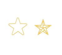 Nellie's Choice Estrella-Troquel de Forma 8 x 7,5 cm-para Hacer Tarjetas, Navidad, Scrapbooking, Manualidades, DIY, Amarillo, 80x75mm