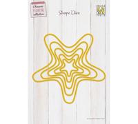 Nellie's Choice Estrellas-15,7 x 15 cm-5 Troqueles de Corte-para Hacer Tarjetas, Navidad, Scrapbooking, Manualidades, DIY, Amarillo, 15,70 x 15 cm
