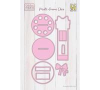 Nellie's Choice Money Cake-12 Troqueles de Marco Múltiple-para Paquete de Regalo, Manualidades y DIY, Rosa, Varios