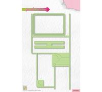 Nellie's Choice Nellie’s Choice Troquel Regalo-20 x 9,7 cm-para Hacer Tarjetas, Navidad, Manualidades, DIY, Verde, 20 x 9.7 cm