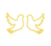 Nellie's Choice Palomas-2 Troqueles-4,5 x 9,5 cm-para Hacer Tarjetas, Navidad, Scrapbooking, Manualidades, DIY, Amarillo, 45x95mm