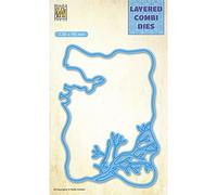 Nellie's Choice Pascua Layer C-13,8 x 9,8 cm Capas-Troquel de Corte para Tarjetas, Scrapbooking, Manualidades, DIY, Azul, 138x98mm