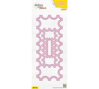 Nellie's Choice Rectángulo-6 Troqueles de Marco Múltiple-8 x 20,5 cm-para Hacer Tarjetas, Navidad, Scrapbooking, Manualidades, DIY, Rosa, 80x205mm