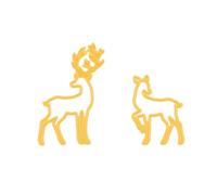 Nellie's Choice Reno-2 Troqueles-5,1 x 7,5 cm-para Hacer Tarjetas, Navidad, Scrapbooking, Manualidades, DIY, Amarillo, 51x75 / 38x51mm