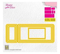 Nellie's Choice Troquel, Entradas, 6 troqueles, 1,6 x 3,5 cm a 12,4 x 4,7 cm, para Hacer Tarjetas, Navidad, Scrapbooking, Manualidades, DIY