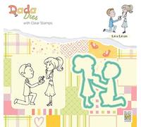 Nellie's Choice Troquel y Sello Acrílico-Boda-5,4 x 5,4 cm-para Hacer Tarjetas, Navidad, Scrapbooking, Manualidades, DIY, Múltiples Colores, 54x54mm