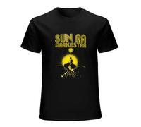 NeLLn Sun Ra Space Is The Place Maroon T-Shirt Mens Unisex Black Tees M