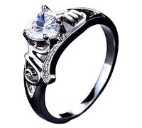 nello da donna anello da donna anello da donna anello da donna anello da donna anello da amore a cuore elettroplizzato zircone cubico a forma di cuore anello a nuocca anelli gioielli per Nozio Ros