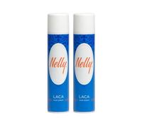Nelly Laca Hair Spray Clásica, Pack de 2 Unidades, 600 ml cada una, Fijación Duradera sin Residuos Blancos