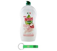 Nelsen Burro di Karitè, Detersivo per Piatti - Detersivo per Piatti - Detersivo - Mantequilla de karité - Desengrasa a fondo y tiene un efecto refrescante en la vajilla 850 ml + llavero Beni Culinari