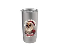Nelson Family Christmas Costume Santa Matching Christmas Party Vaso térmico de acero inoxidable de doble pared