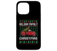 Nelson Family Ugly Christmas Sweater Red Truck Funny Xmas Carcasa para iPhone 13 Pro MAX