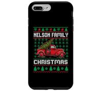 Nelson Family Ugly Christmas Sweater Red Truck Funny Xmas Carcasa para iPhone 7 Plus/8 Plus