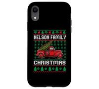 Nelson Family Ugly Christmas Sweater Red Truck Funny Xmas Carcasa para iPhone XR