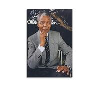 Nelson Mandela Fan Art Póster de Pared en Lienzo Decoración, Pintura, Arte, Dormitorio, Salón, Oficina, Pinturas, Decoración Moderna del Hogar Arte de la Pared, Impresión de Imagen 30 x 45 cm